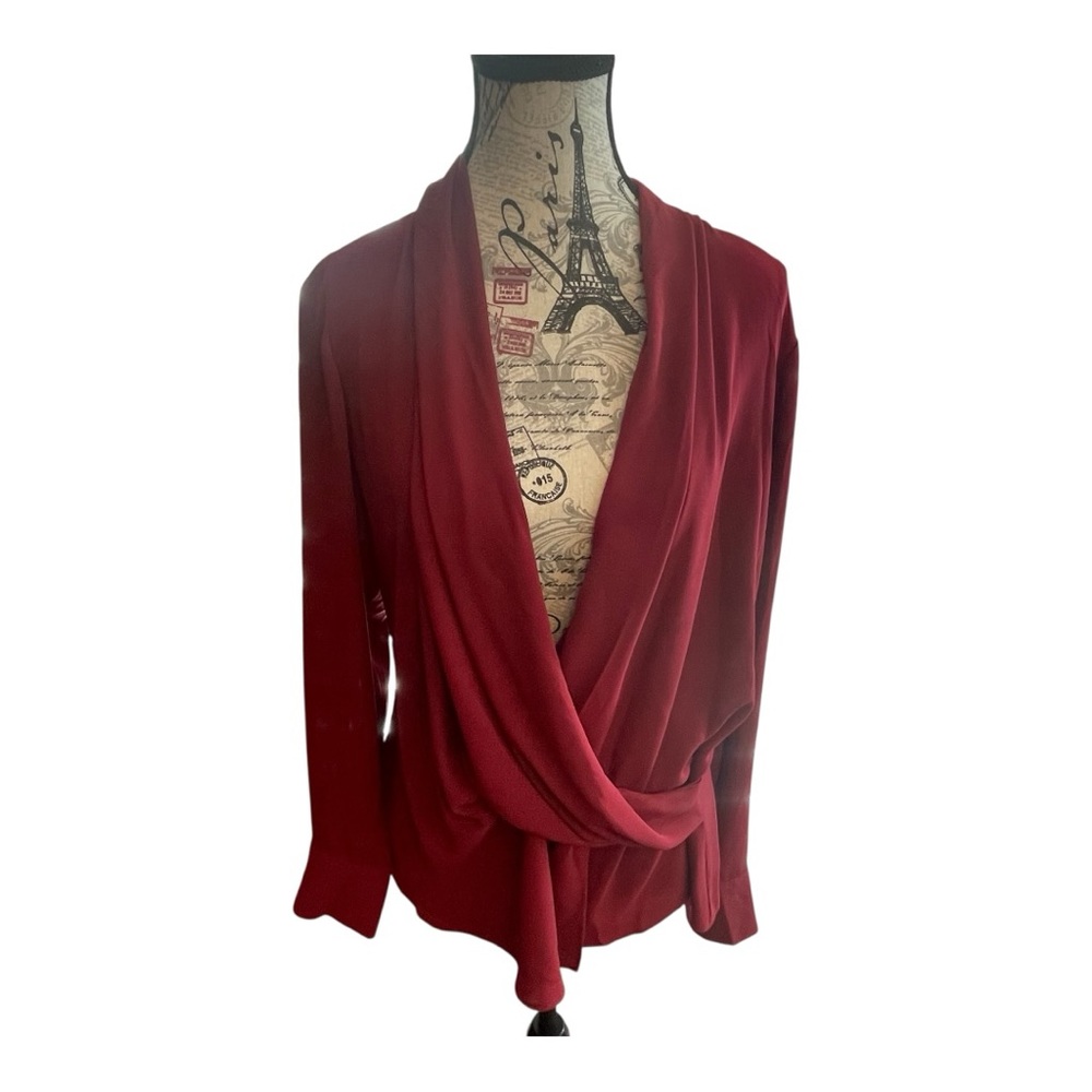 BCBGMaxAzria Rich Red Blouse - Picture 2 of 7